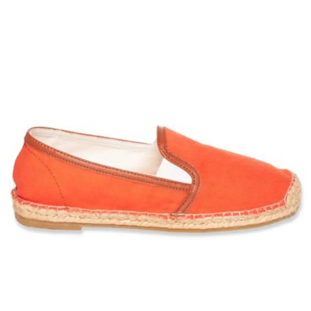Joie Adrien Fluorescent Coral Espadrille Flats size 6.5